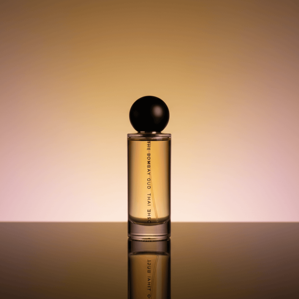Thai Musc 60ml eau de parfum displayed against a warm gradient background, emphasizing its luxurious and calming essence.