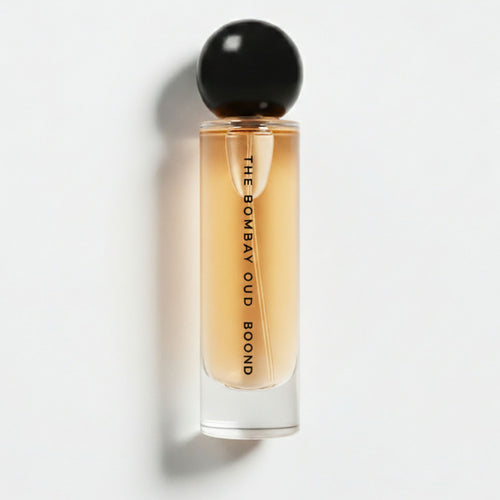 Boond 60ml perfume bottle with minimalist design and black spherical cap, ideal for luxury fragrance lovers in the perfumes & colognes category.